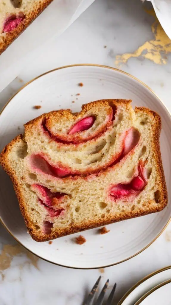 Cinnamon Swirl Rhubarb Bread