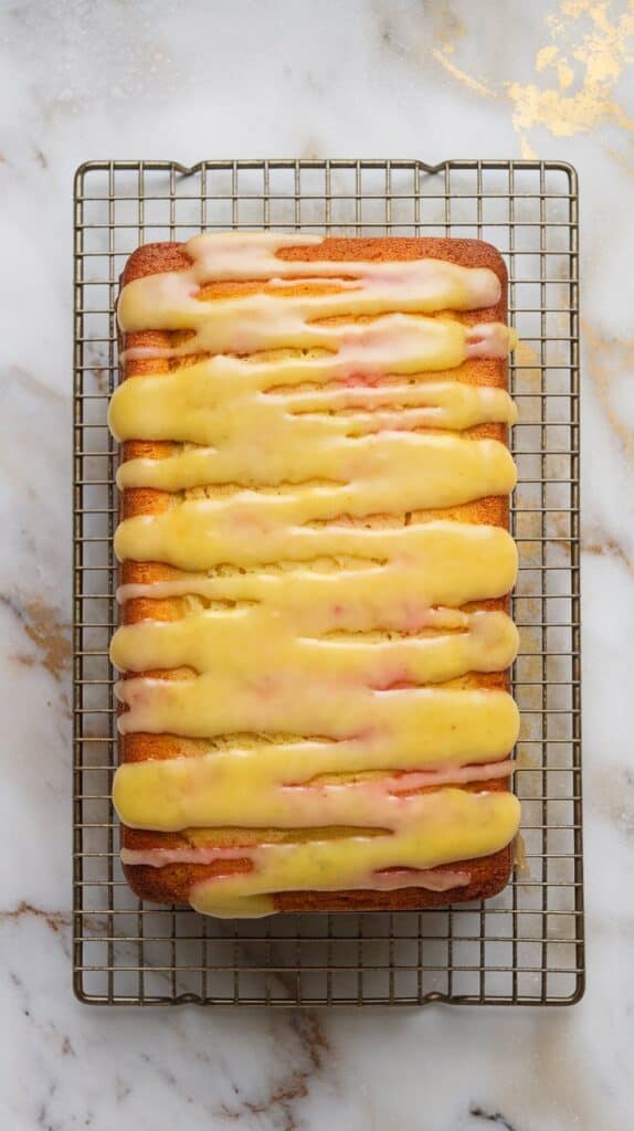 Rhubarb Lemon Pound Cake