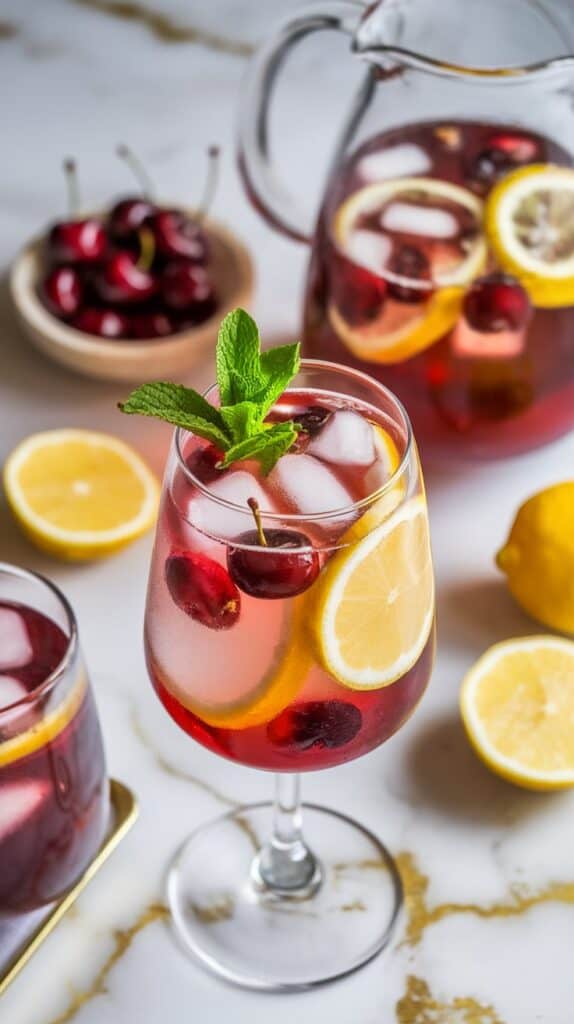 Cherry Lemon Sparkling Sangria