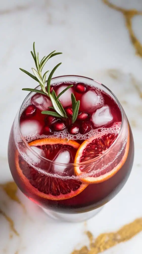 Blood Orange Pomegranate Sangria
