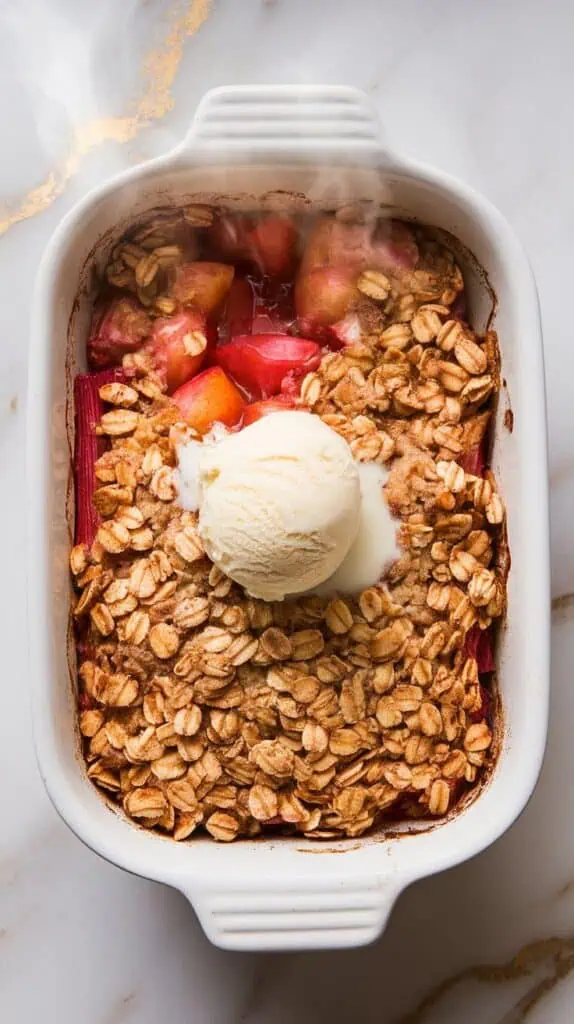 Rhubarb Apple Crisp