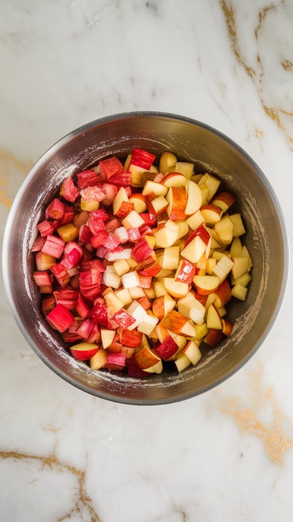 Rhubarb Apple Crisp