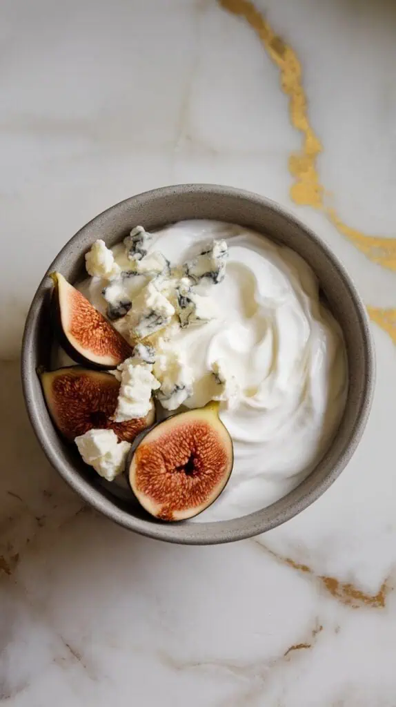 Fig Blue Cheese Yogurt Bowl