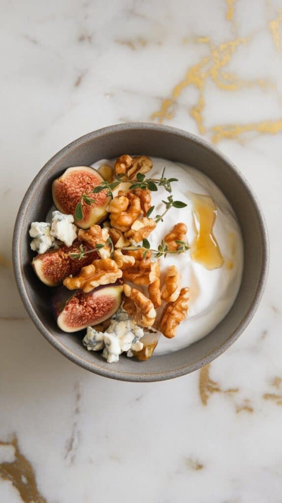 Fig Blue Cheese Yogurt Bowl
