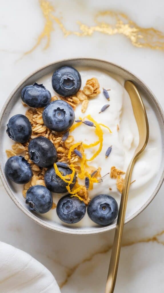 Lavender Lemon Yogurt Bowl