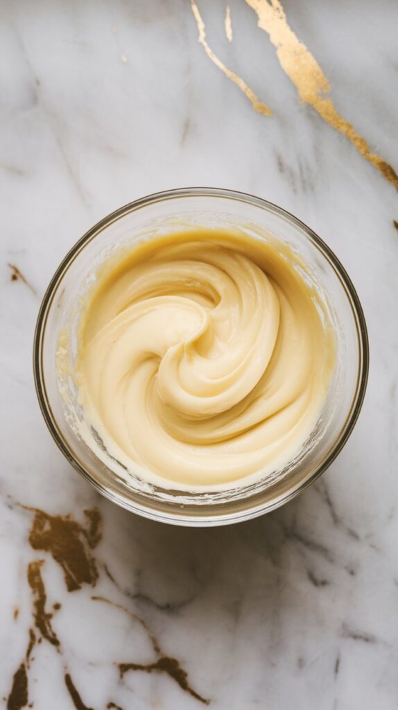 Ube Lava Cake with Vanilla Ice Cream