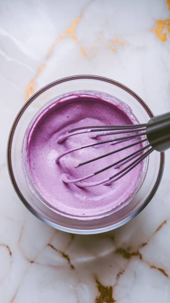 Ube Donuts with Coconut Glaze