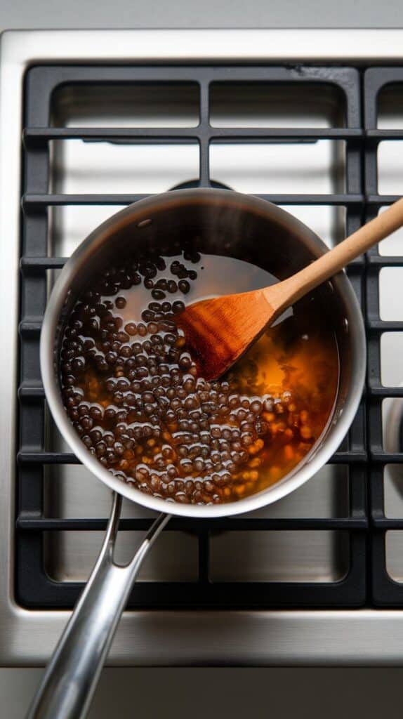 Ube Milk Tea with Tapioca Pearls