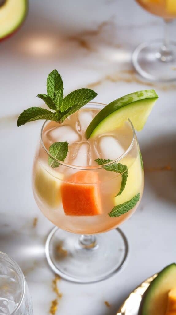 Melon Mint White Sangria