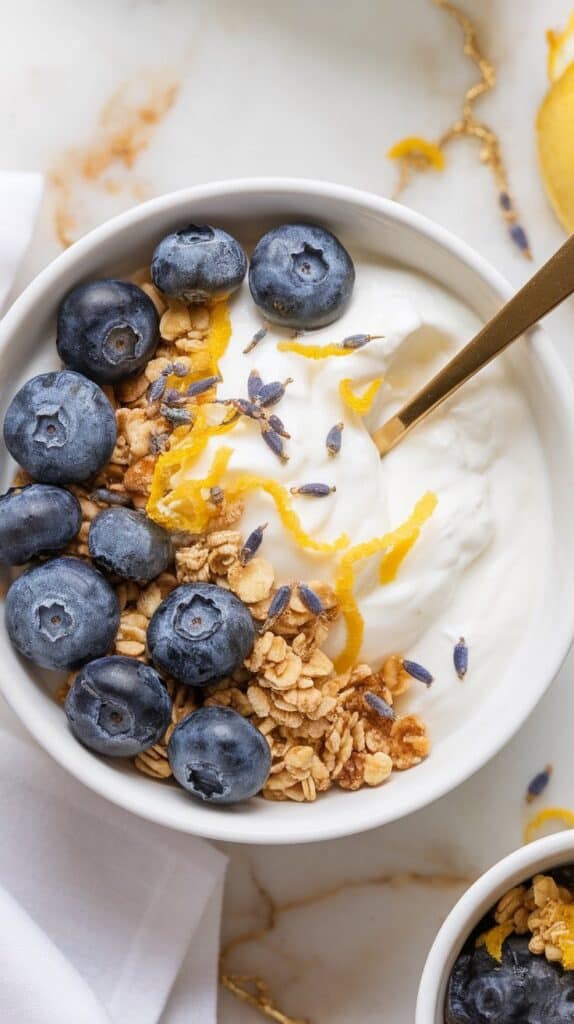 Lavender Lemon Yogurt Bowl
