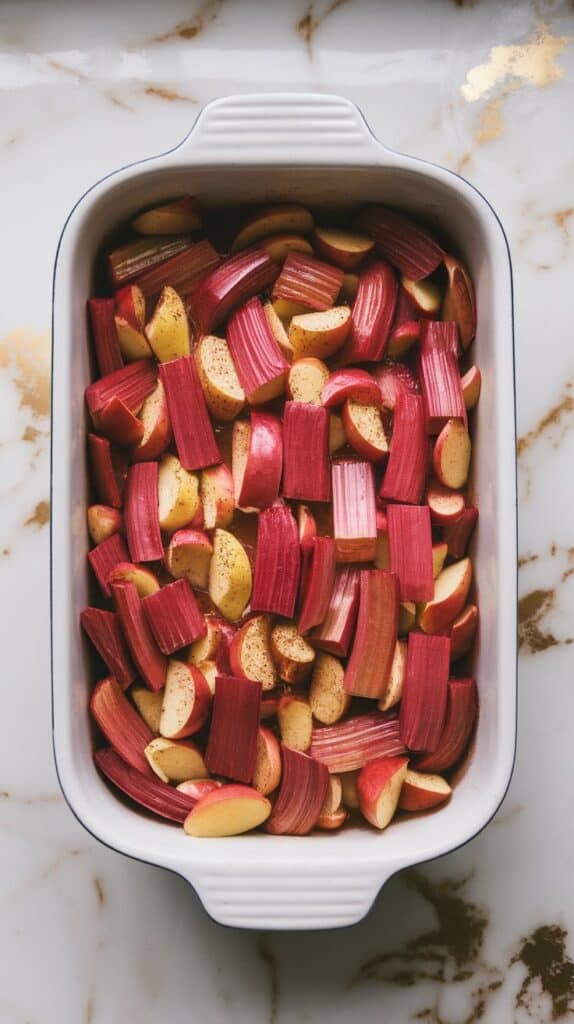 Rhubarb Apple Crisp
