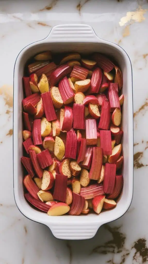 Rhubarb Apple Crisp