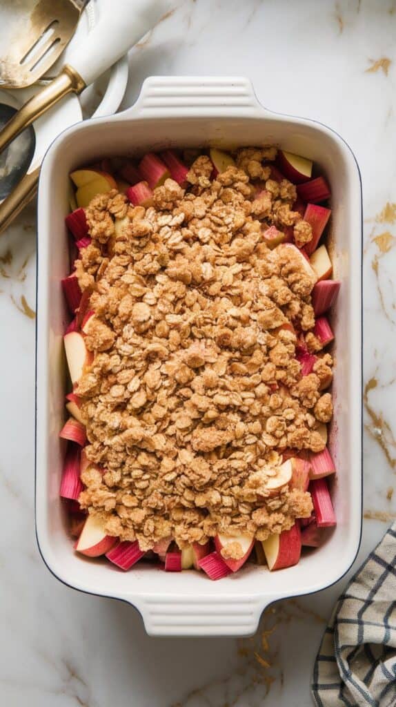 Rhubarb Apple Crisp