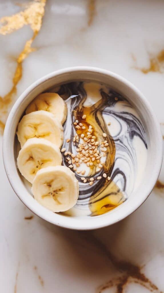 Black Sesame Yogurt Bowl