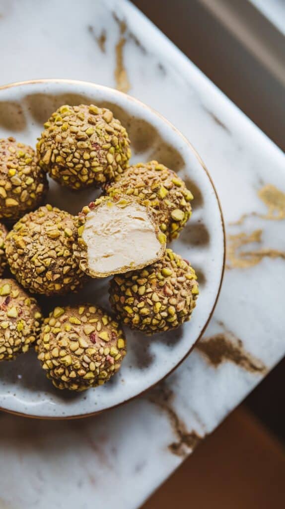 Cottage Cheese Tahini Truffles