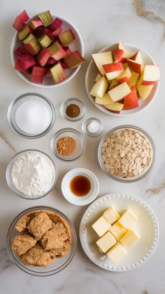Rhubarb Apple Crisp