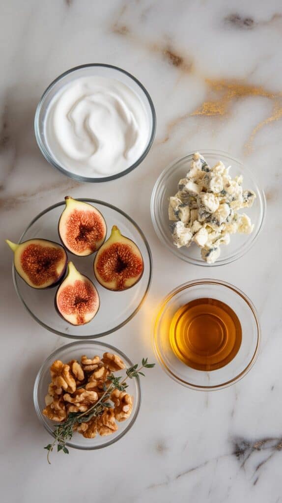 Fig Blue Cheese Yogurt Bowl