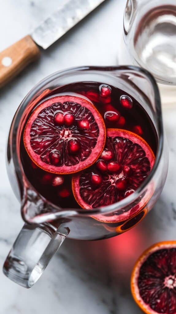 Blood Orange Pomegranate Sangria