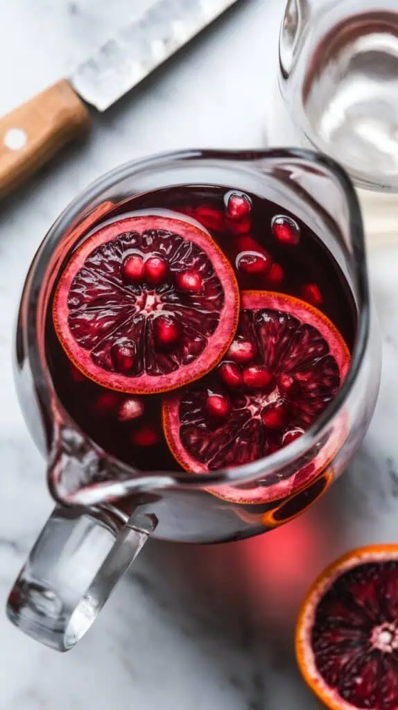 Blood Orange Pomegranate Sangria