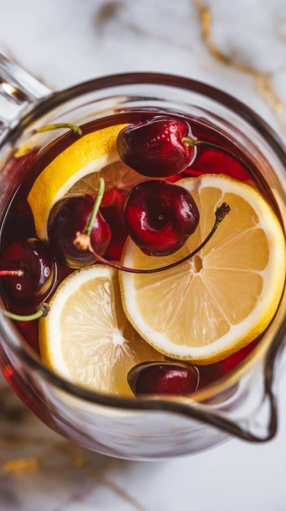 Cherry Lemon Sparkling Sangria