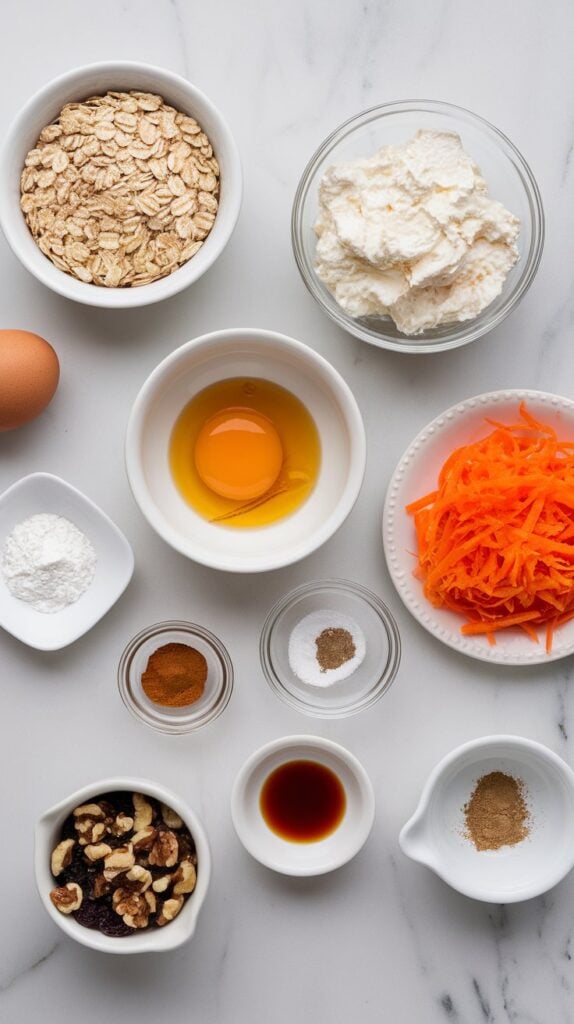 Cottage Cheese Carrot Cake Bites