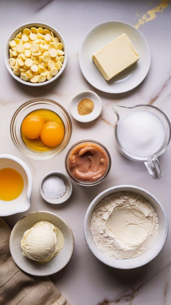 Ube Lava Cake with Vanilla Ice Cream