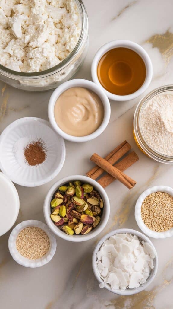 Cottage Cheese Tahini Truffles