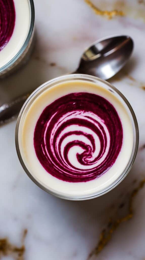 Mulberry Panna Cotta