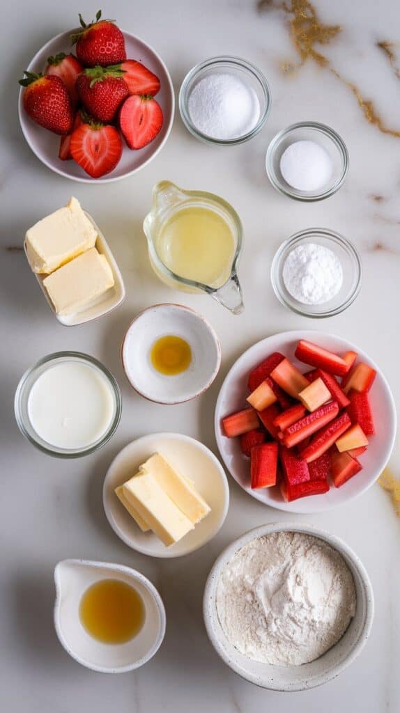 Strawberry Rhubarb Shortcake