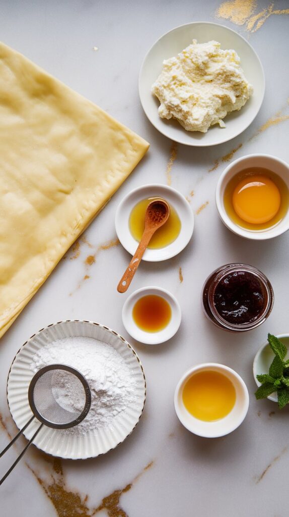 Cottage Cheese Fig Jam Tart