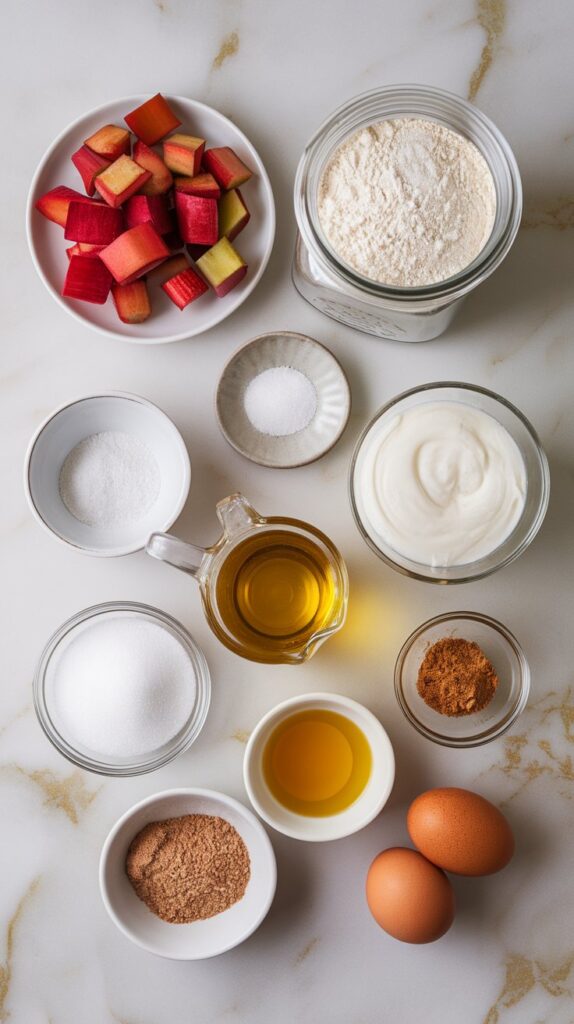 Cinnamon Swirl Rhubarb Bread