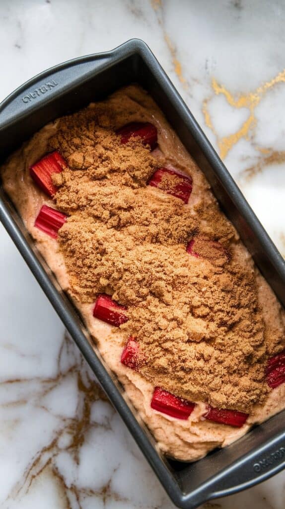 Cinnamon Swirl Rhubarb Bread