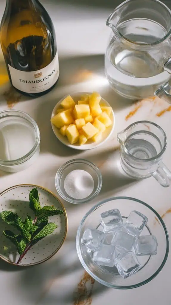 Tropical Pineapple Coconut Sangria