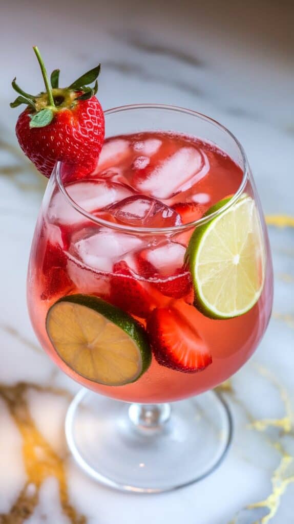 Rosé Strawberry Lime Sangria