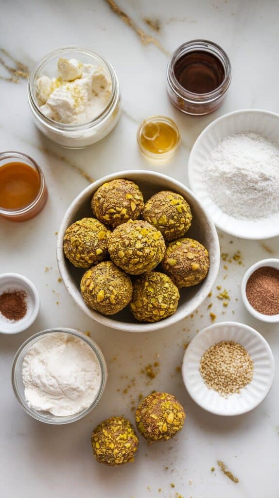 Cottage Cheese Tahini Truffles
