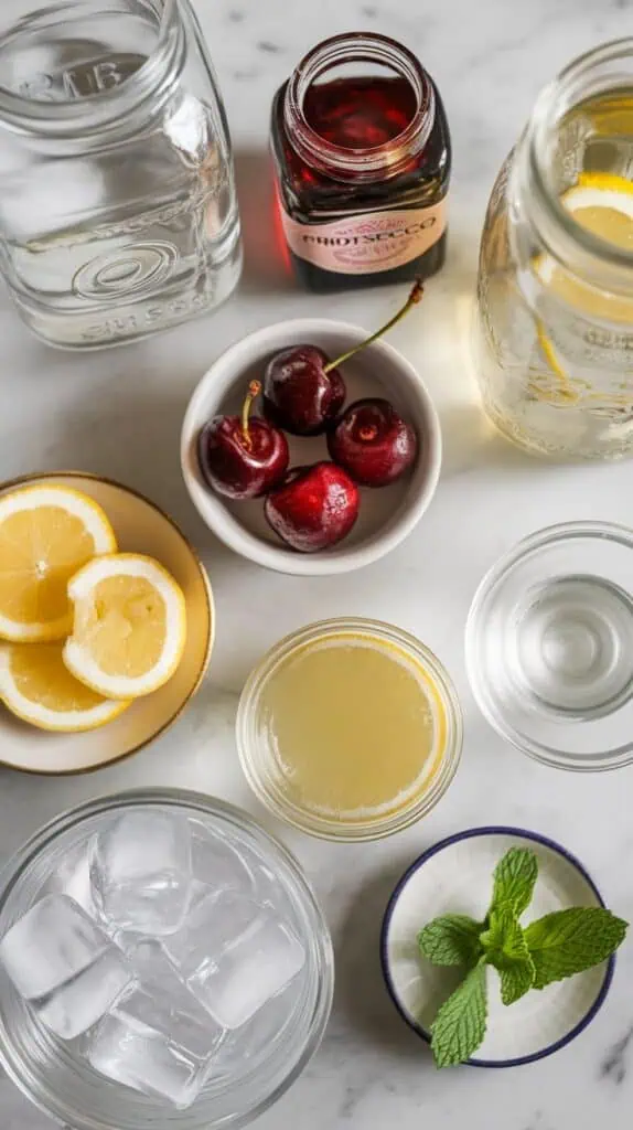Cherry Lemon Sparkling Sangria