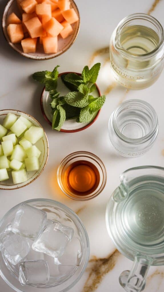 Melon Mint White Sangria