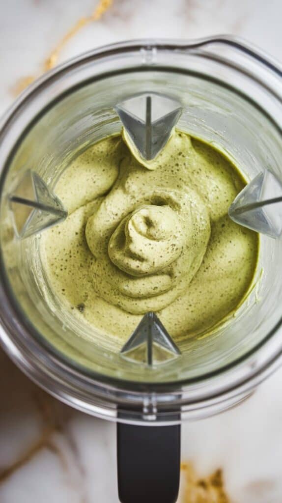 Cottage Cheese Matcha Pudding