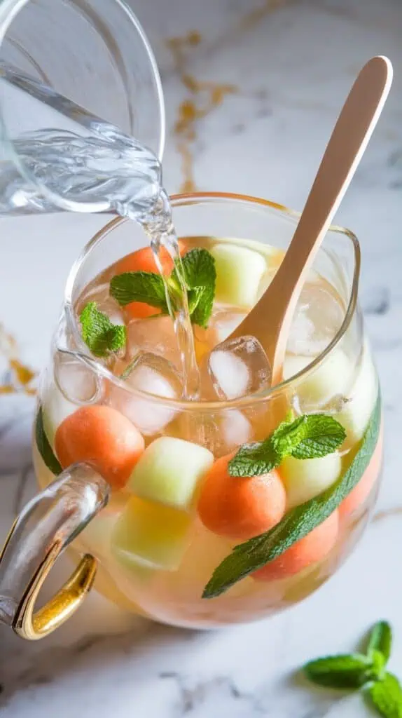 Melon Mint White Sangria
