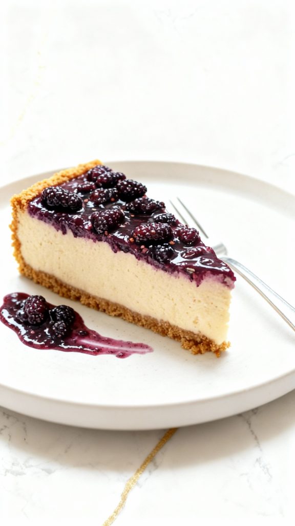 Mulberry & Earl Grey Cheesecake