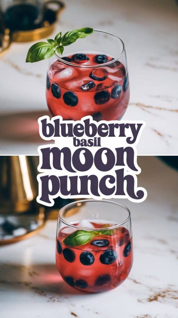 Blueberry Basil Moon Punch