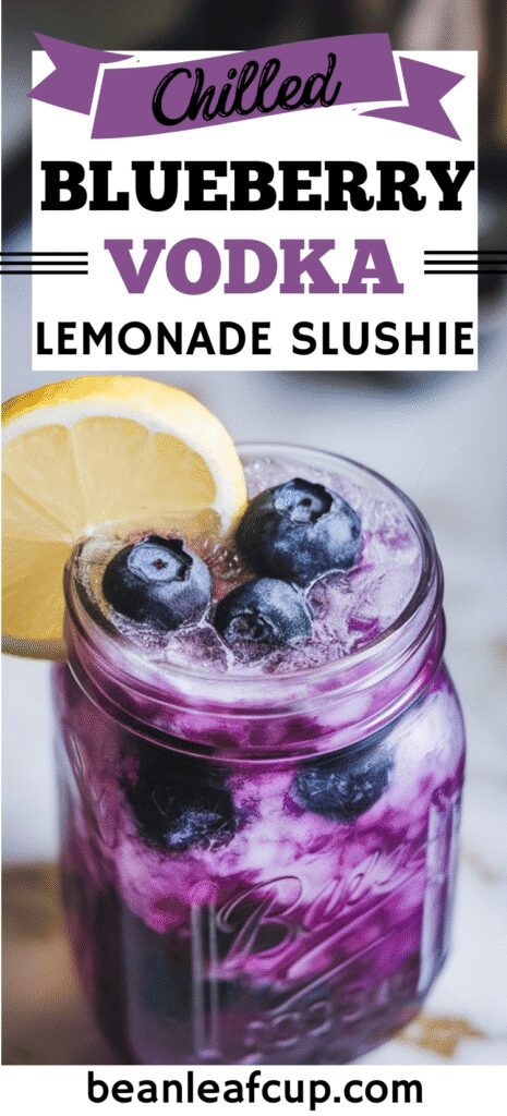 Blueberry Vodka Lemonade Slushie