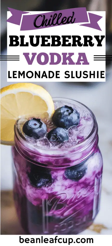 Blueberry Vodka Lemonade Slushie