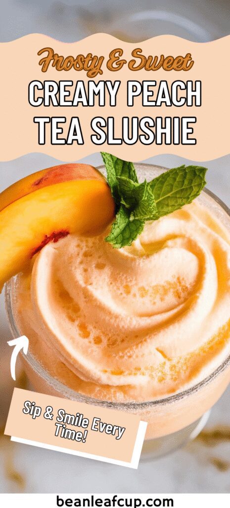 Creamy Peach Tea Slushie