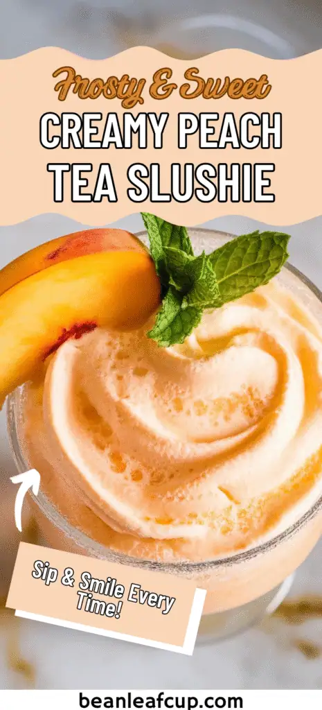 Creamy Peach Tea Slushie