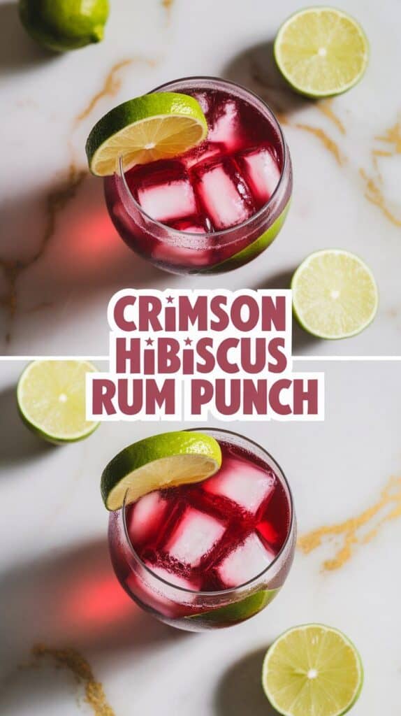 Crimson Hibiscus Rum Punch