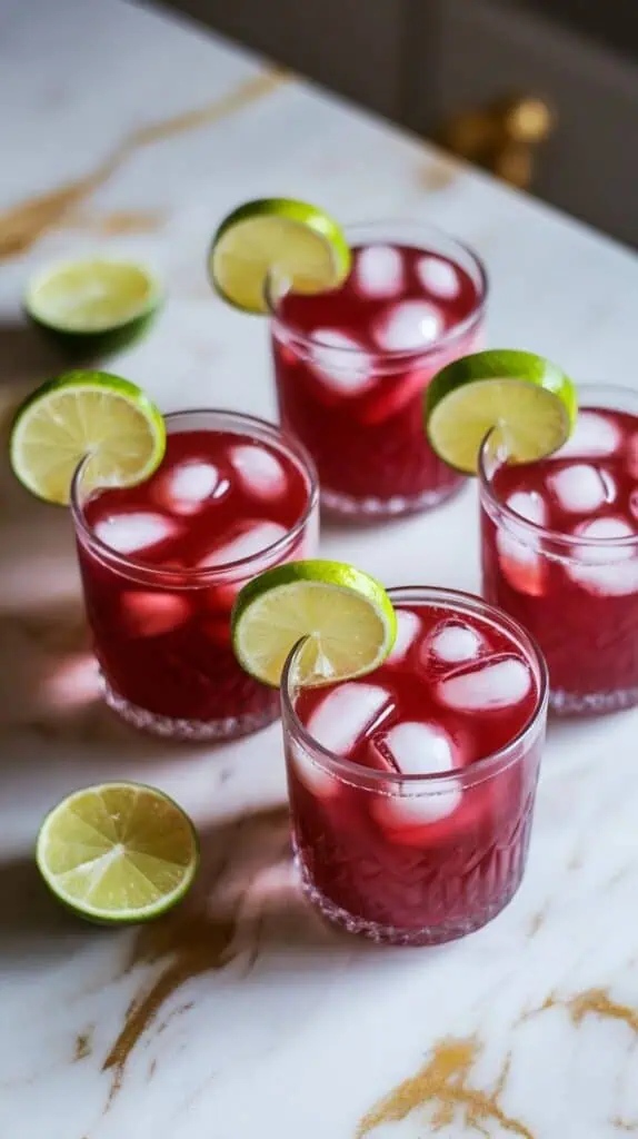 Crimson Hibiscus Rum Punch