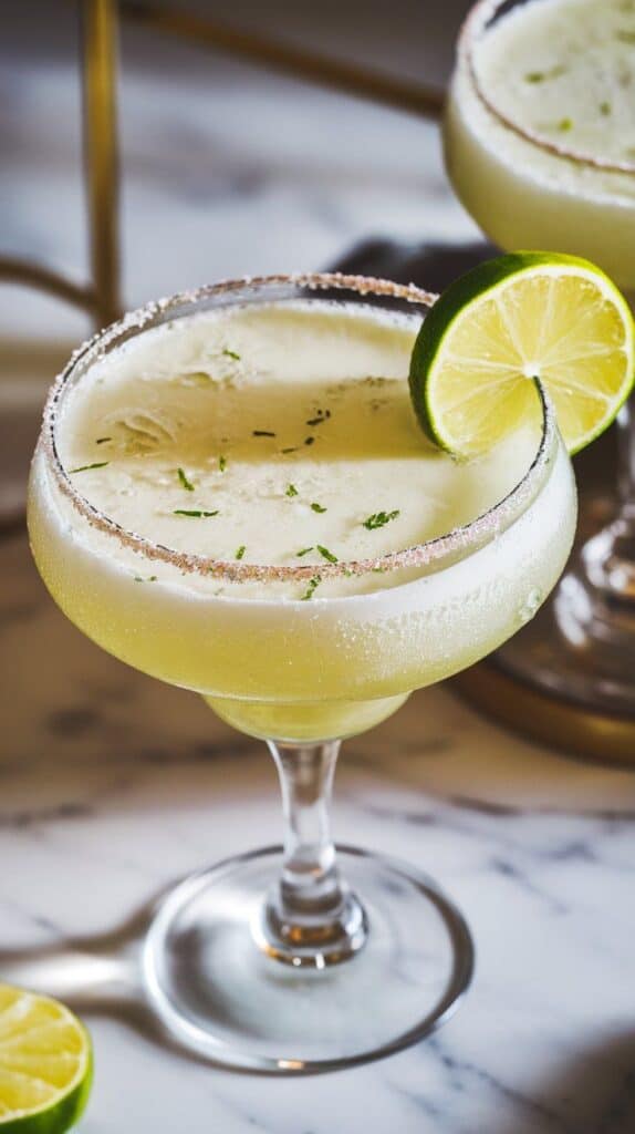 Frozen Margarita Lime Slushie