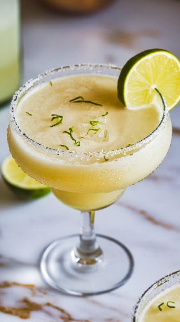 Frozen Margarita Lime Slushie