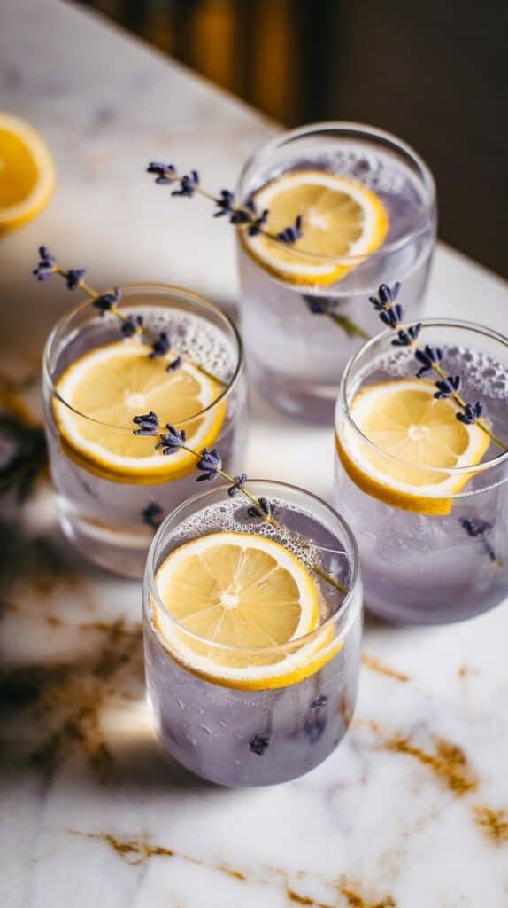 Lavender Charcoal Lemonade Punch